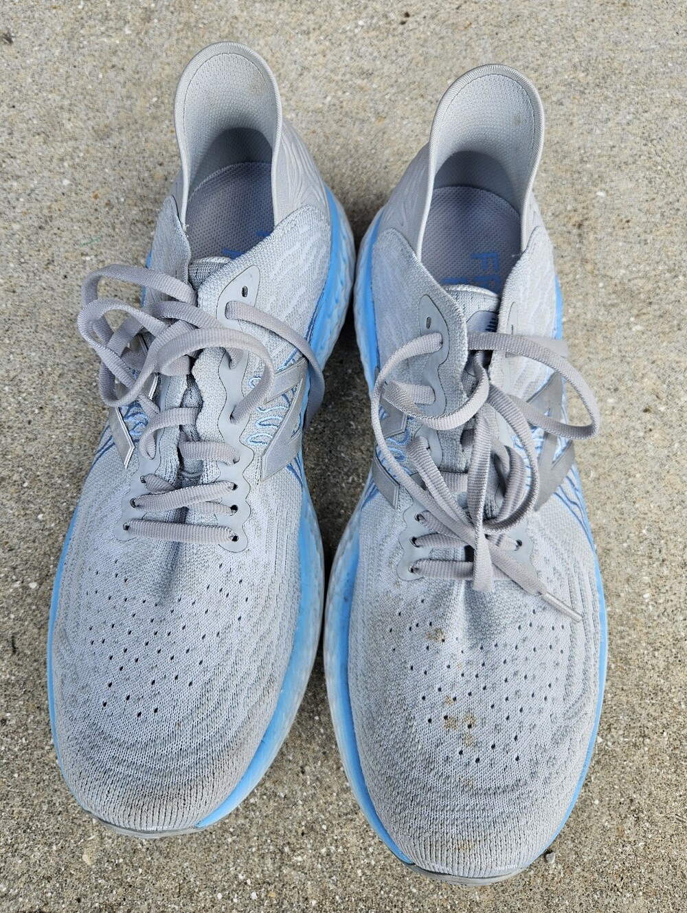 New Balance Fresh FoamX 1080 Women's Running Shoes Light Gray Blue Size 11 US - Picture 8 of 13